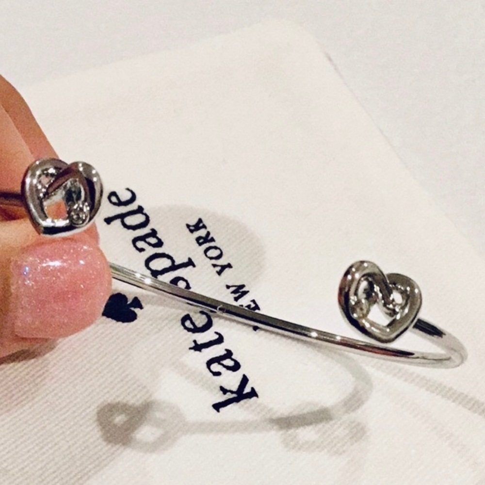 KATE SPADE LOVE ME KNOT BRACELET SILVER